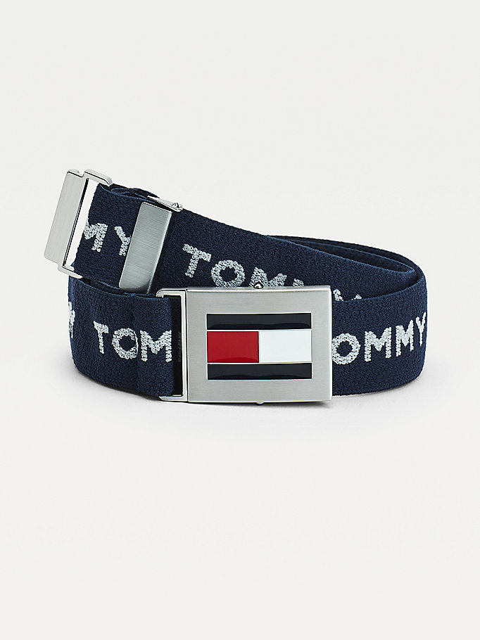 Tommy Hilfiger Metal Spenne Webbing Belte Gutt Blå | XULBHS-592