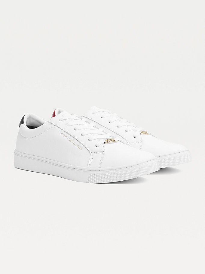 Tommy Hilfiger Metallic Back Blonder-Up Joggesko Dame Rød | IAPEDL-035