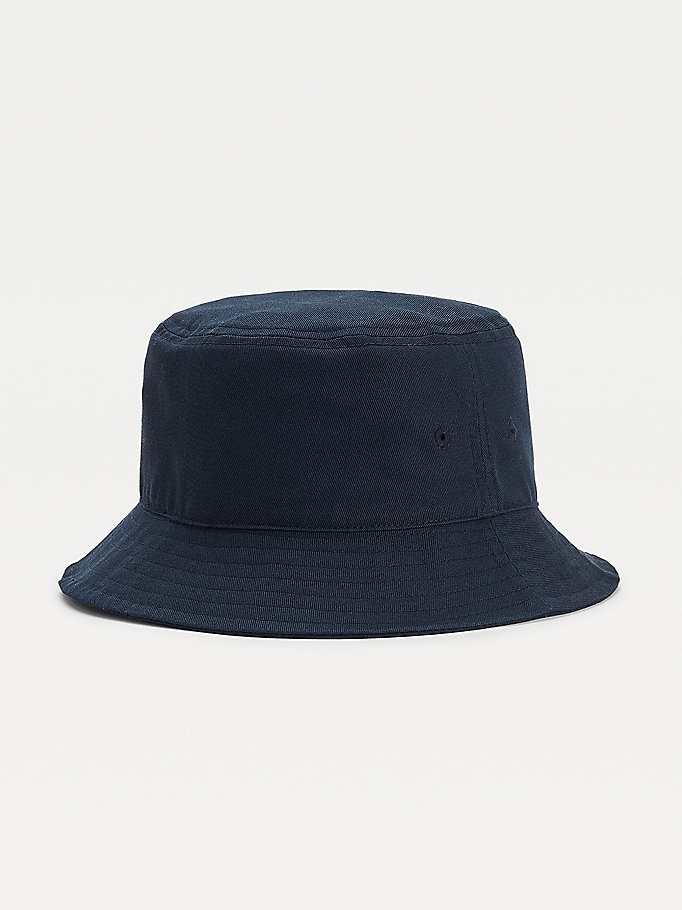 Tommy Hilfiger Mini Me Graphic Embroidery Bucket Hatt Gutt Blå | IEJBOX-965