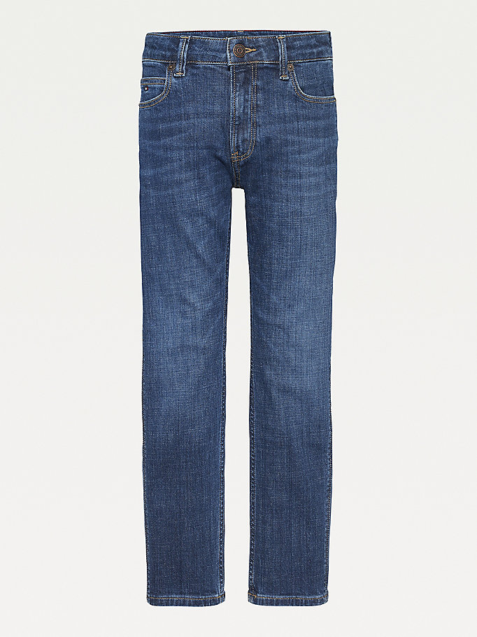 Tommy Hilfiger Modern Fit Jeans Gutt Blå | KMLQIJ-065