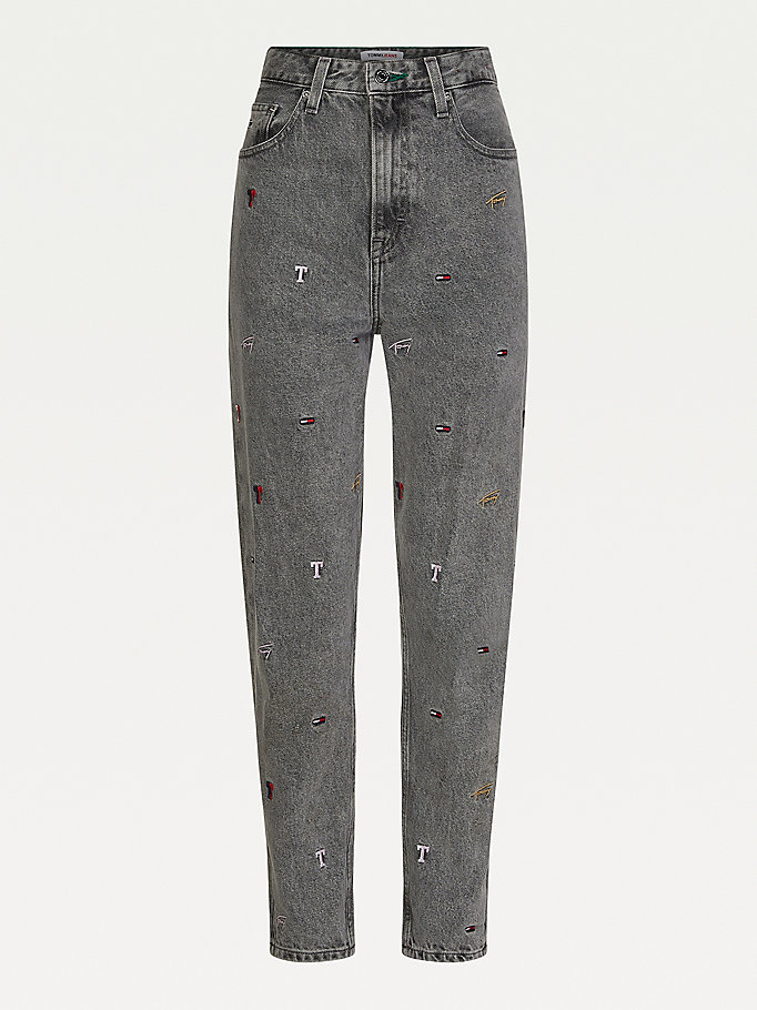 Tommy Hilfiger Mom High Rise Jeans Dame Blå | HALUQX-902