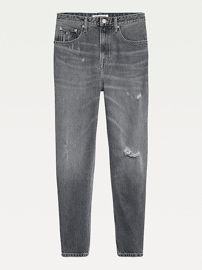 Tommy Hilfiger Mom Ultra High Rise Jeans Dame Blå | KJXCDL-563