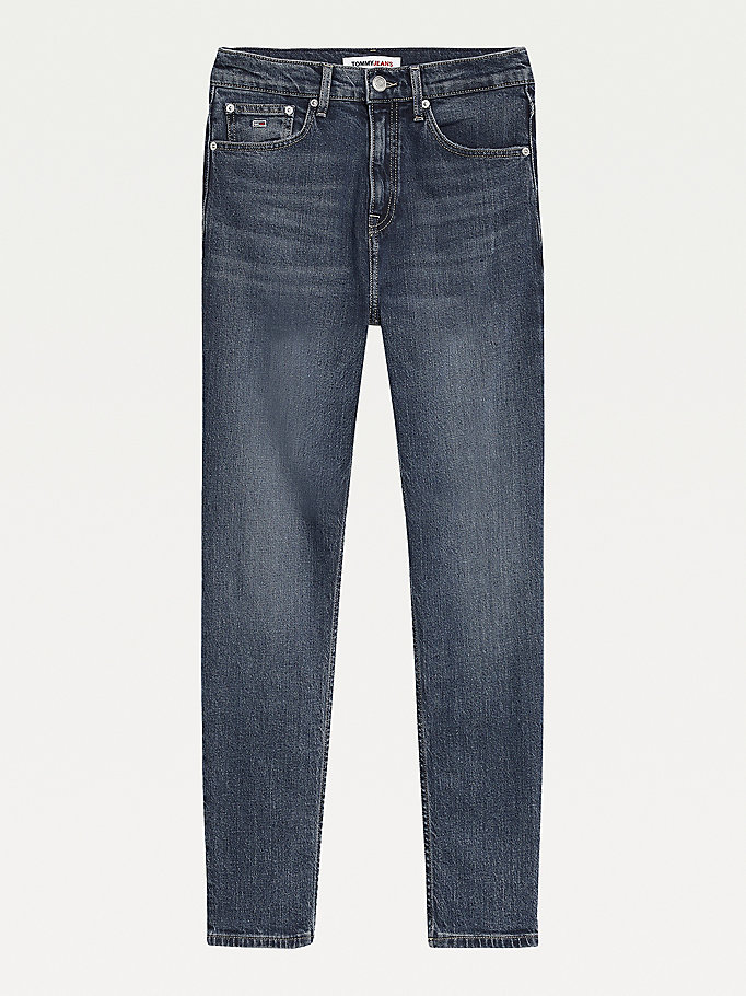 Tommy Hilfiger Mom Ultra High Rise Jeans Dame Blå | NHBRGT-736