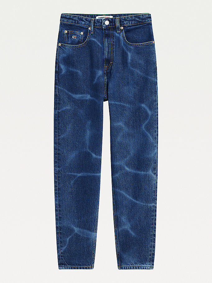 Tommy Hilfiger Mom Ultra High Rise Jeans Dame Blå | UOGKSL-619