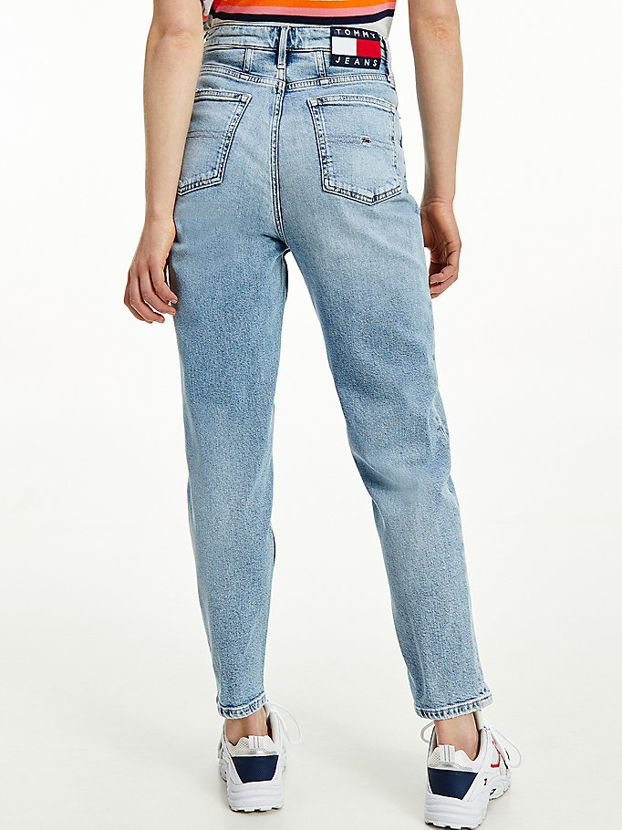 Tommy Hilfiger Mom Ultra High Rise Jeans Dame Blå | ZTIDUH-230