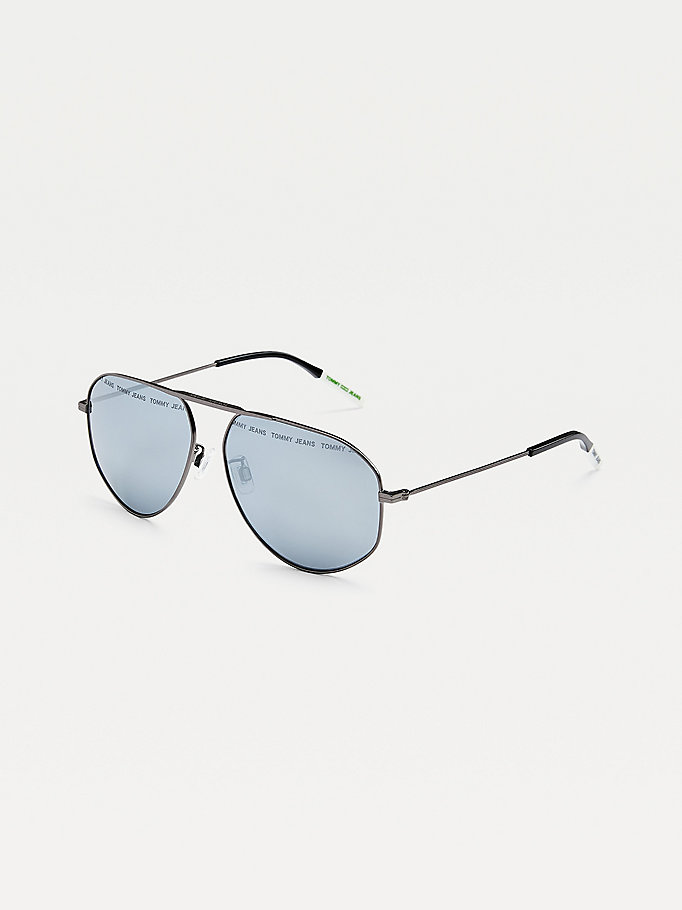 Tommy Hilfiger Mono-Bridge Aviator Solbriller Herre Grå | GLRKYO-264