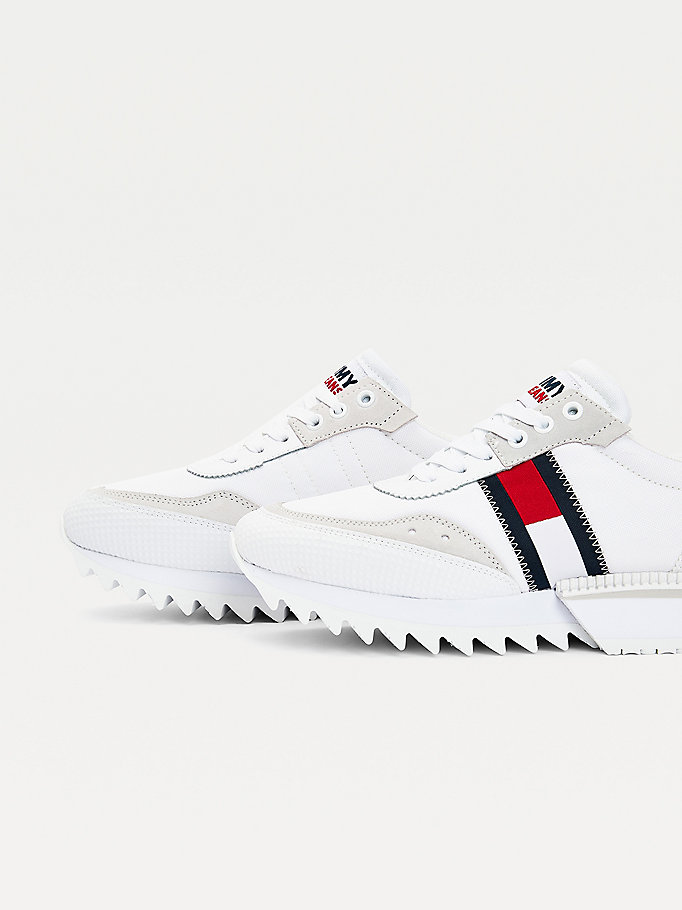 Tommy Hilfiger Mote Runner Joggesko Dame Hvite | HRPNGW-780