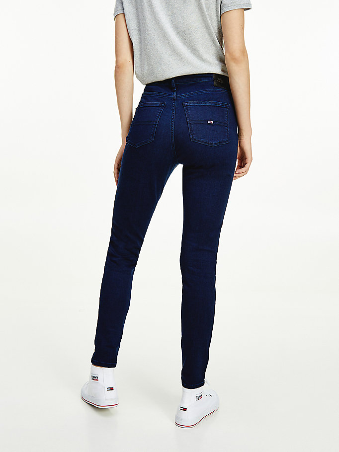 Tommy Hilfiger Nora Mid Rise Skinny Jeans Dame Blå | CLOEKU-604