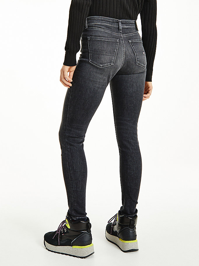 Tommy Hilfiger Nora Mid Rise Skinny Jeans Dame Blå | KHRWQF-401