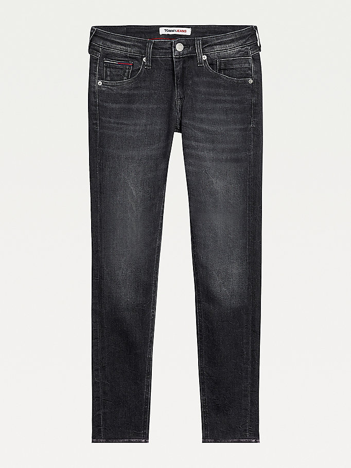 Tommy Hilfiger Nora Mid Rise Skinny Jeans Dame Blå | KHRWQF-401