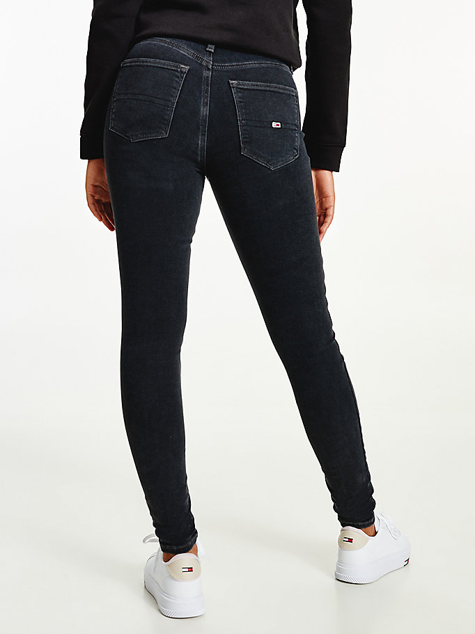 Tommy Hilfiger Nora Mid Rise Skinny Jeans Dame Blå | KVPUDC-983