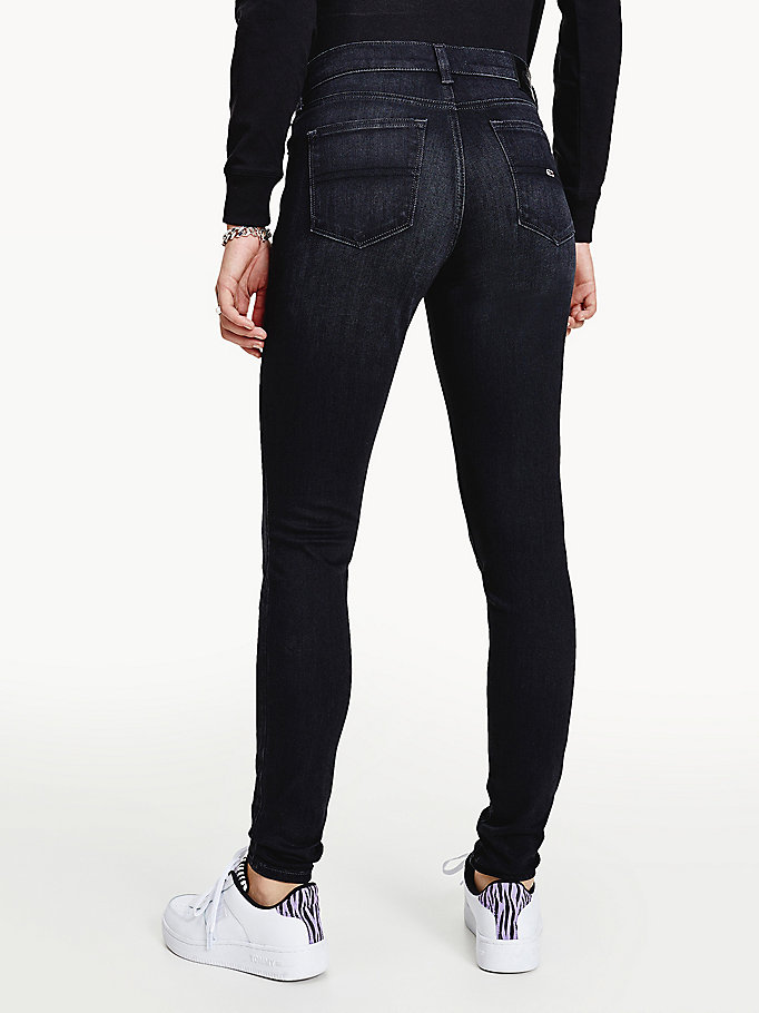 Tommy Hilfiger Nora Mid Rise Skinny Jeans Dame Blå | OIQGVR-508