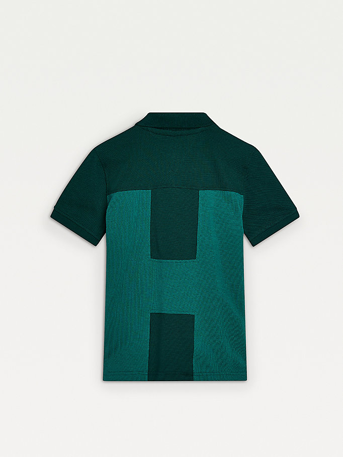 Tommy Hilfiger Organic Bomull H Logo Polo T Skjorte Gutt Grønn | FZMKND-169