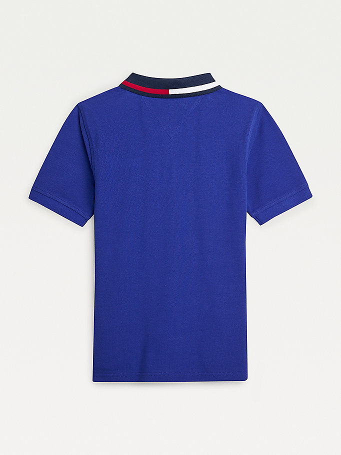 Tommy Hilfiger Organic Bomull Polo T Skjorte Gutt Lilla | XADMJB-043