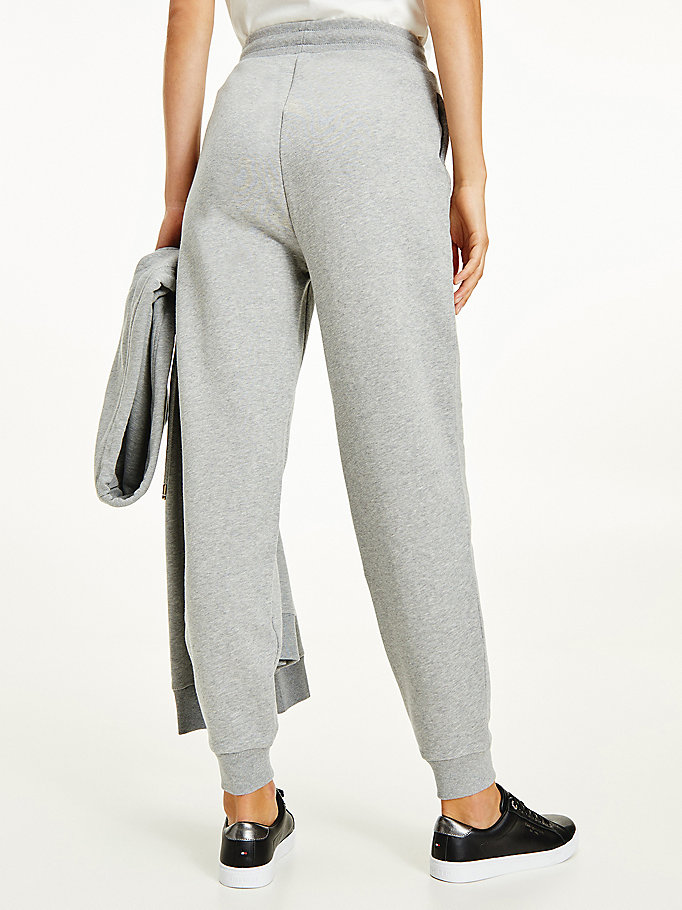 Tommy Hilfiger Organic Bomull Relaxed Fit Joggers Dame Grå | BXJTYZ-856