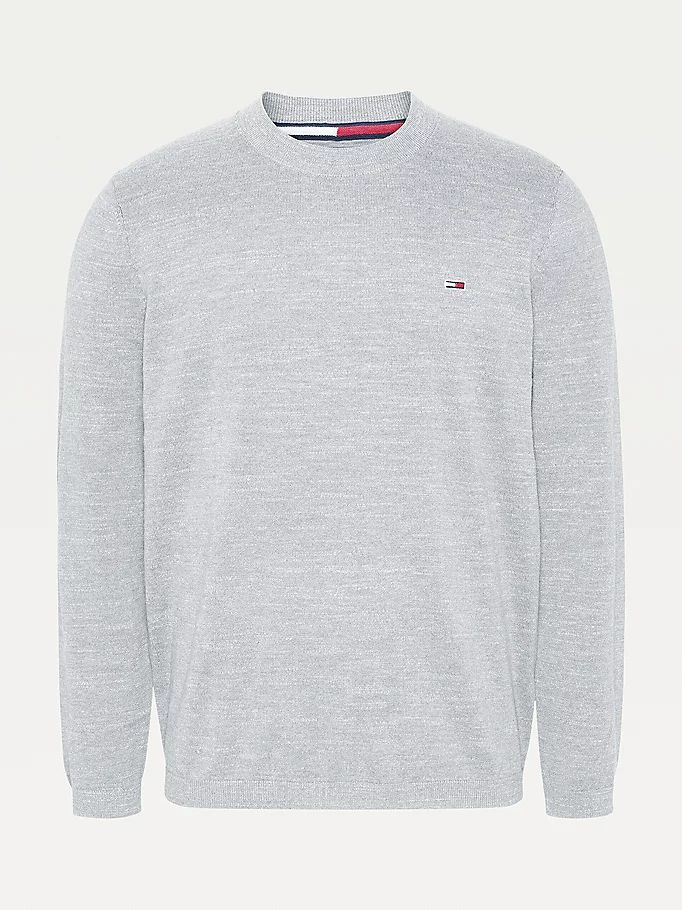 Tommy Hilfiger Organic Bomull Slub Grindle Gensere Herre Grå | RMPFZK-257