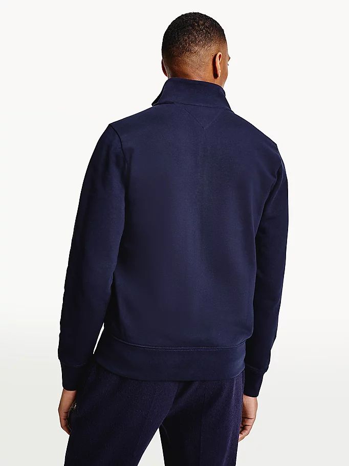 Tommy Hilfiger Organic Bomull Zip-Thru Hettegensere Herre Blå | FGLZAH-813