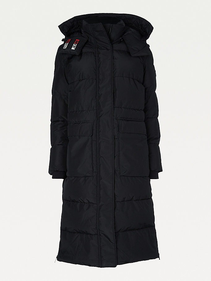 Tommy Hilfiger Oversized Puffer Frakker Dame Svarte | CDSKPQ-657