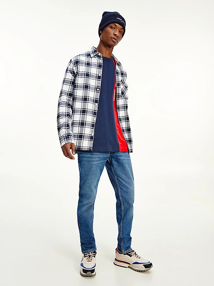 Tommy Hilfiger Plaid Check Flannel Skjorte Herre Hvite | BGXTAQ-590