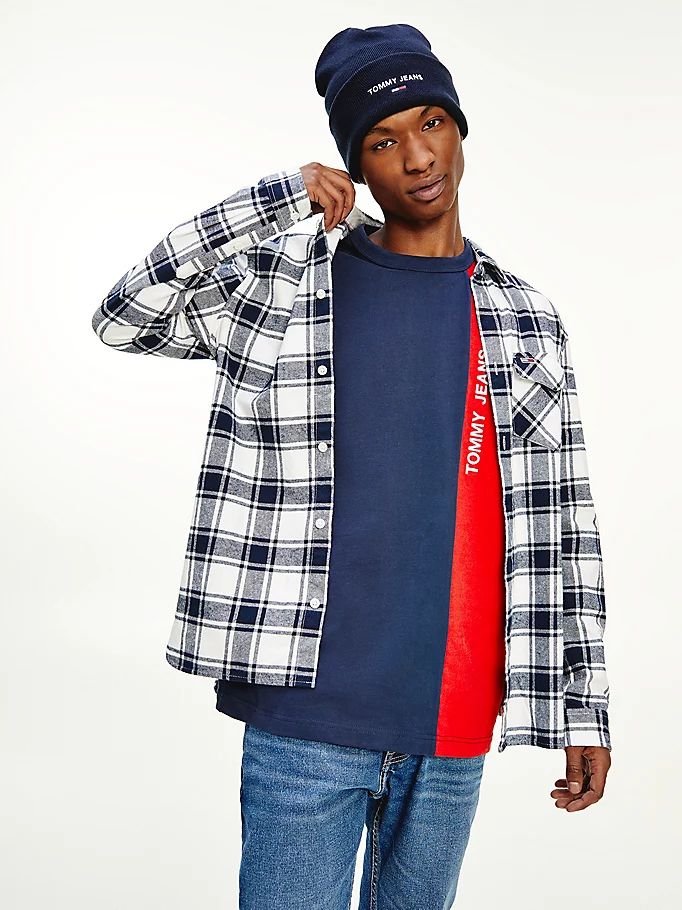 Tommy Hilfiger Plaid Check Flannel Skjorte Herre Hvite | BGXTAQ-590