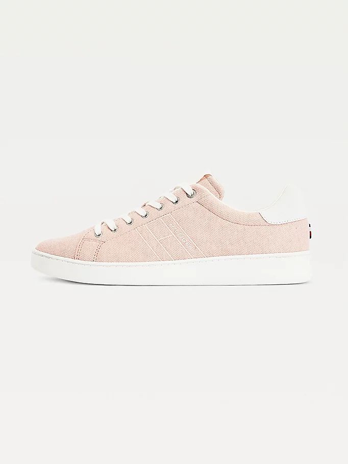 Tommy Hilfiger Plant Dyed Flag Cupsole Joggesko Herre Rosa | PEVDAQ-619