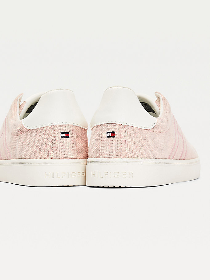 Tommy Hilfiger Plant Dyed Flag Cupsole Joggesko Dame Rosa | YLTEPG-284