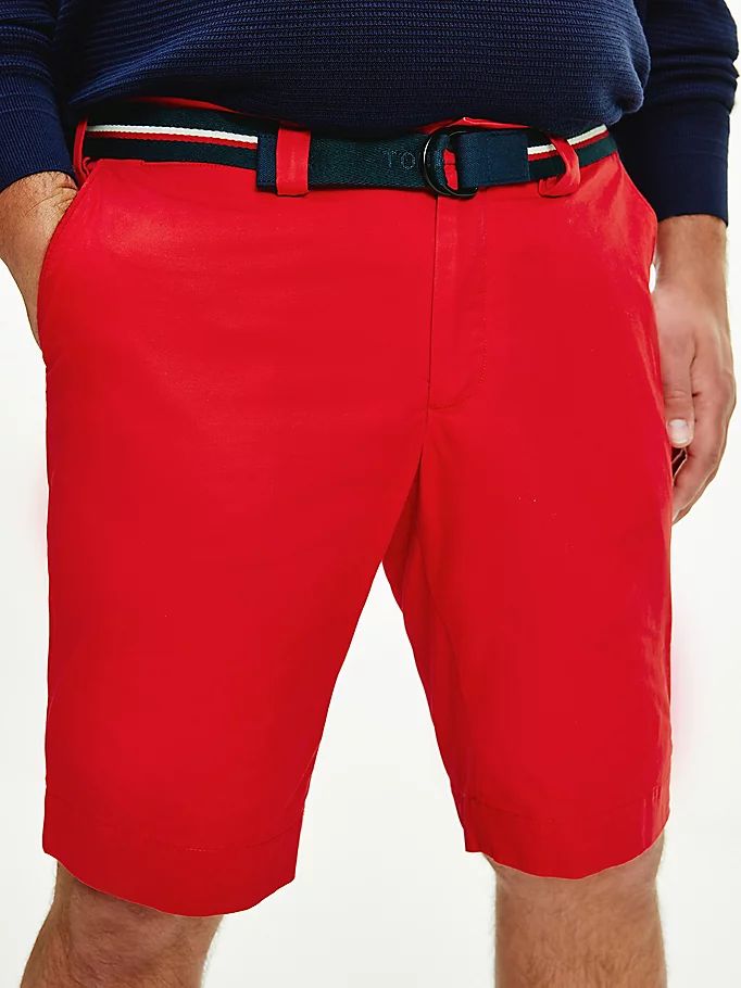 Tommy Hilfiger Plus Brooklyn Organic Bomull Shorts Herre Rød | GFUPEW-486