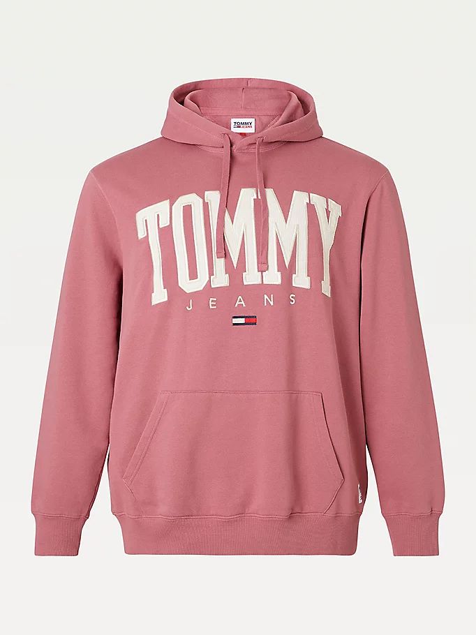 Tommy Hilfiger Plus College Logo Hettegensere Herre Rosa | OSTJDH-124