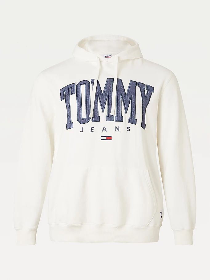 Tommy Hilfiger Plus College Logo Hettegensere Herre Hvite | QCURSO-609