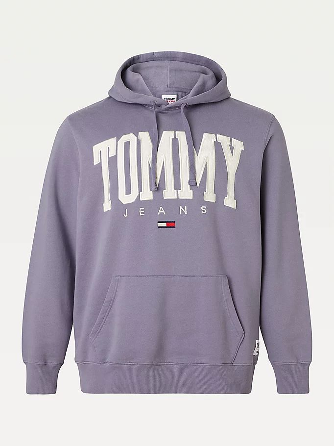 Tommy Hilfiger Plus College Logo Hettegensere Herre Lilla | QGLHYE-082