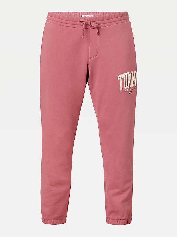 Tommy Hilfiger Plus College Organic Bomull Blend Bukser Herre Rosa | ZXSFMO-357