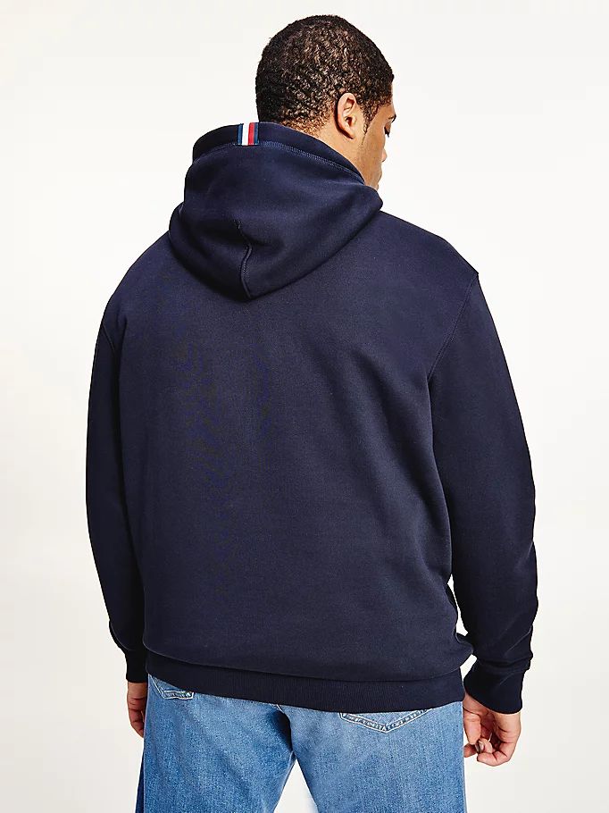 Tommy Hilfiger Plus Icons Logo Embroidery Relaxed Fit Hettegensere Herre Blå | OPARZQ-609