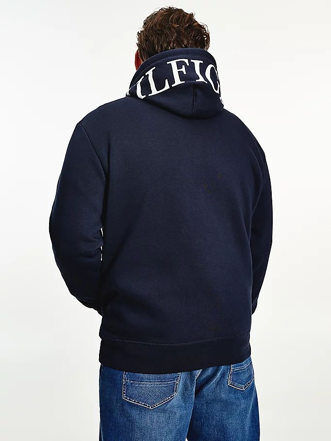 Tommy Hilfiger Plus Logo Hood Hettegensere Herre Blå | VHBURN-637