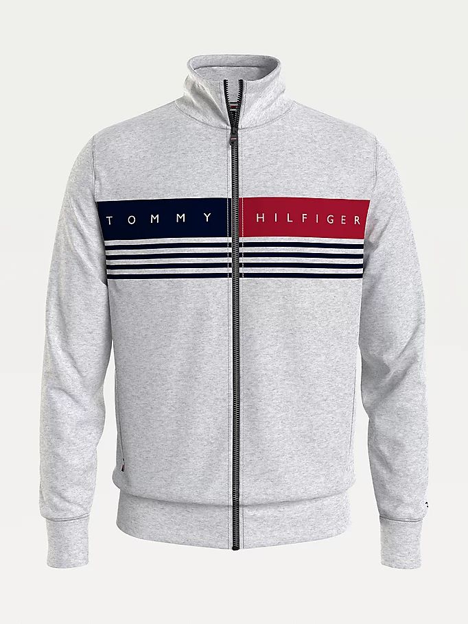 Tommy Hilfiger Plus Organic Bomull Zip-Thru Hettegensere Herre Grå | SDRLCB-936