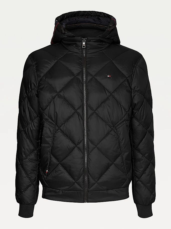 Tommy Hilfiger Plus Quiltedfilled Jakke Herre Svarte | JGNISH-346