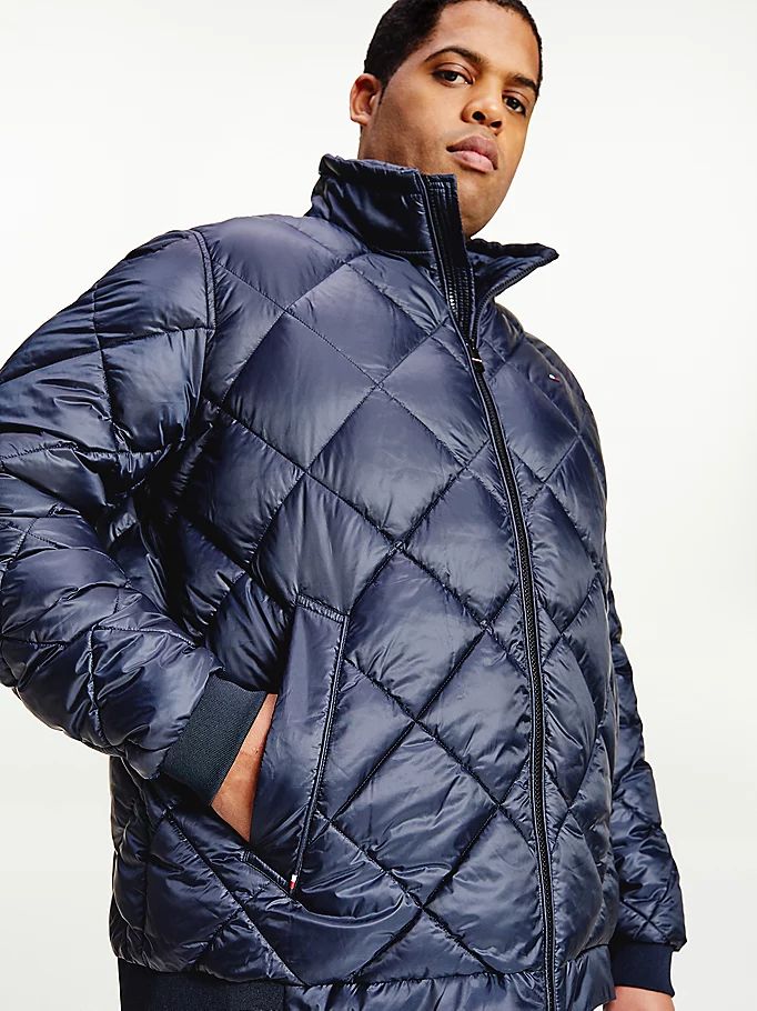 Tommy Hilfiger Plus Quiltedfilled Jakke Herre Blå | PNZYGD-248