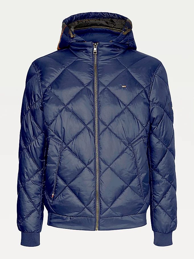 Tommy Hilfiger Plus Quiltedfilled Jakke Herre Blå | PNZYGD-248