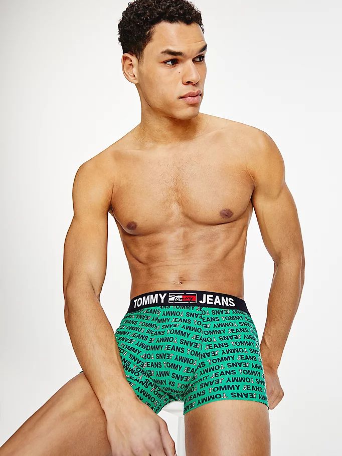 Tommy Hilfiger Print Bomull Trunks Undertøy Herre Beige | RIPGHJ-928