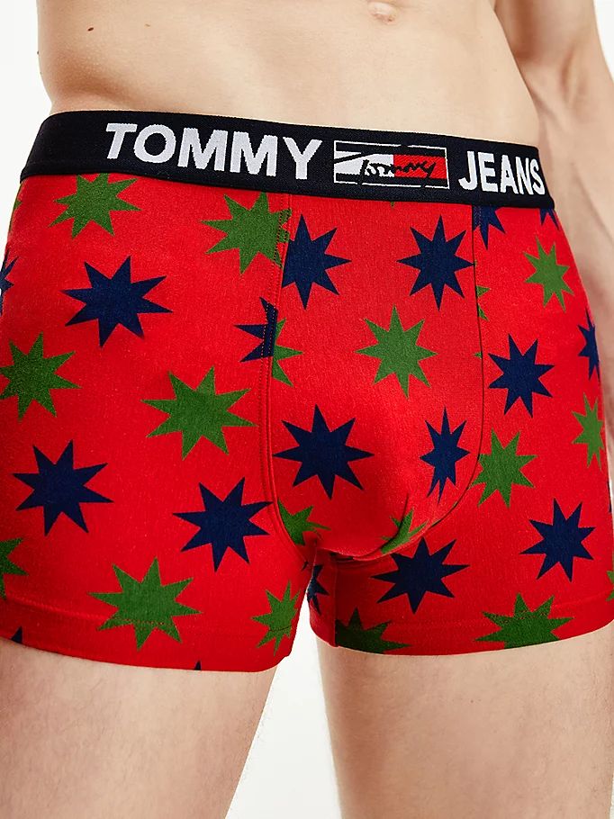 Tommy Hilfiger Print Bomull Trunks Undertøy Herre Beige | UCDMEL-165