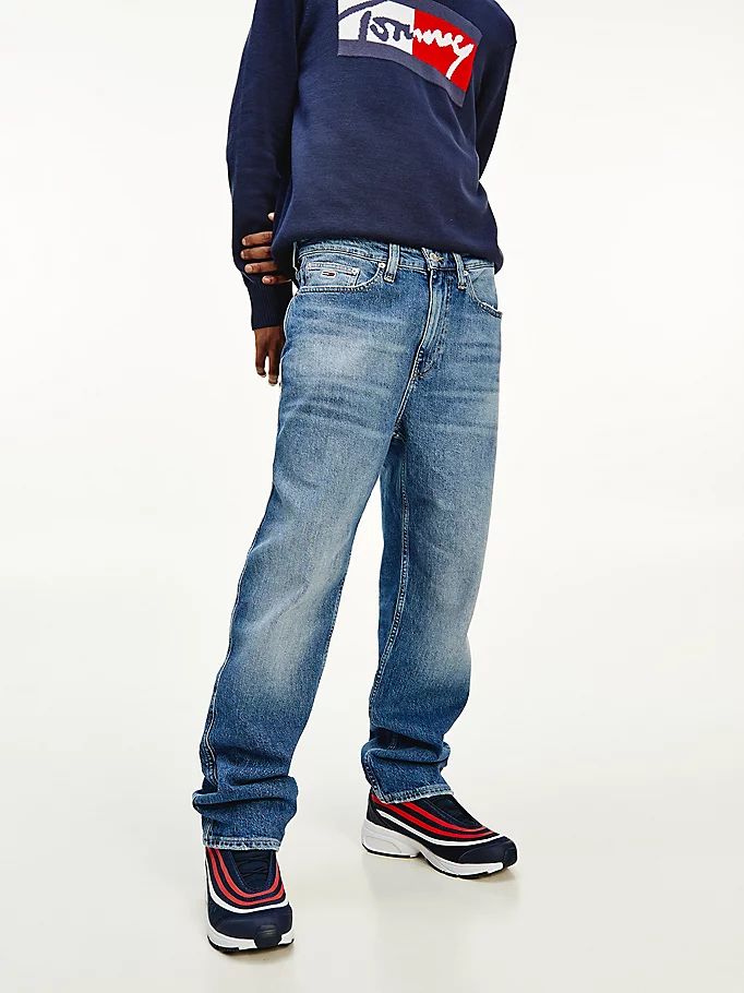 Tommy Hilfiger R Relaxed Faded Jeans Herre Blå | SERBTQ-986