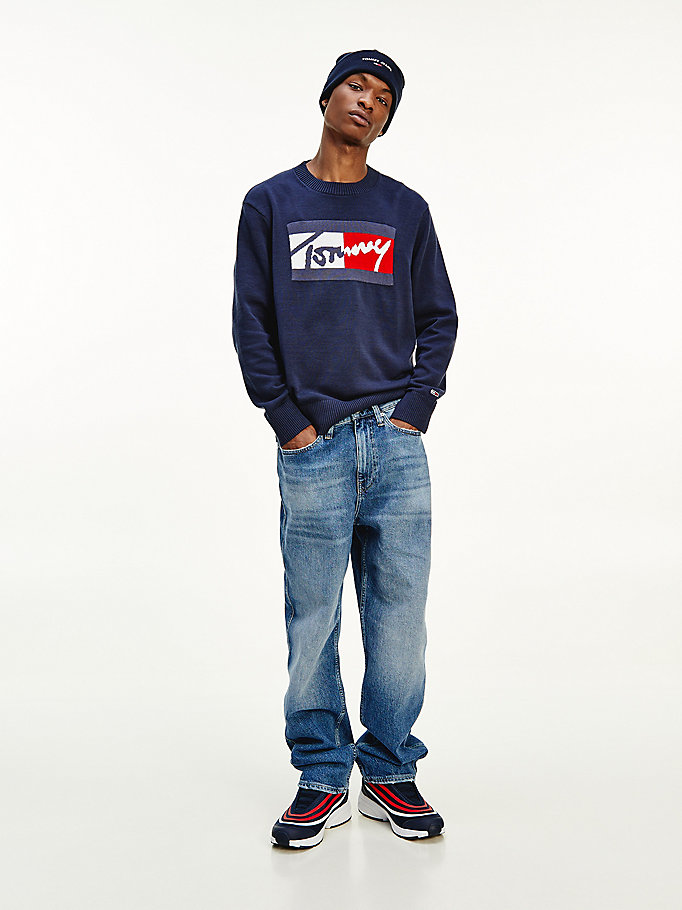 Tommy Hilfiger R Relaxed Faded Jeans Herre Blå | SERBTQ-986