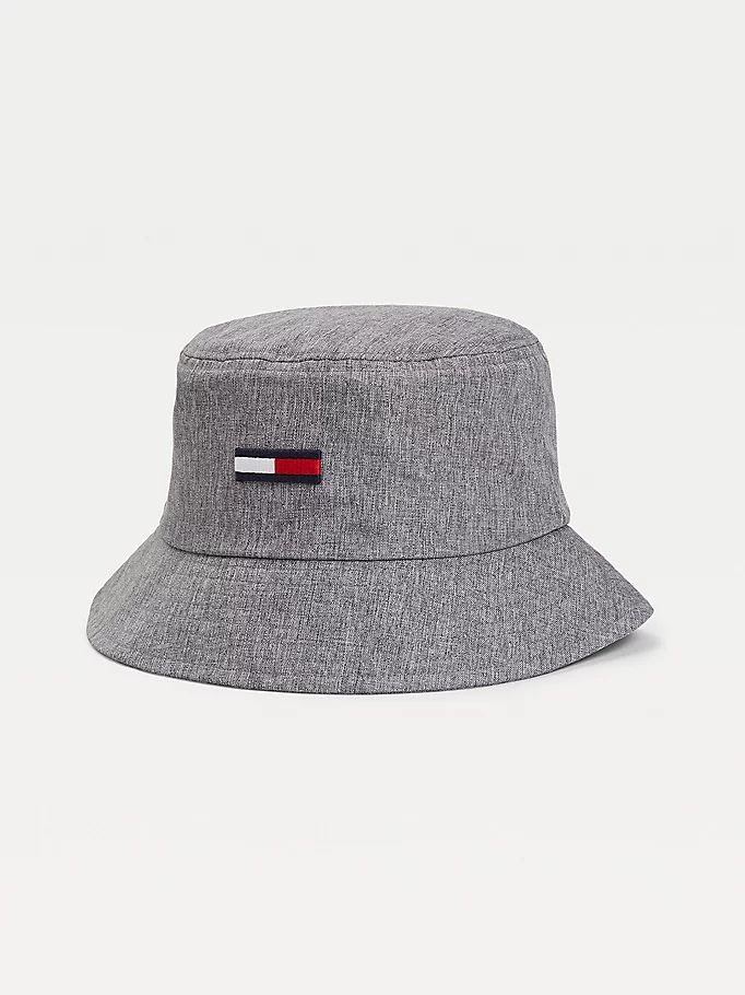 Tommy Hilfiger Recycled Melange Bucket Hatt Herre Grå | PHITDR-791