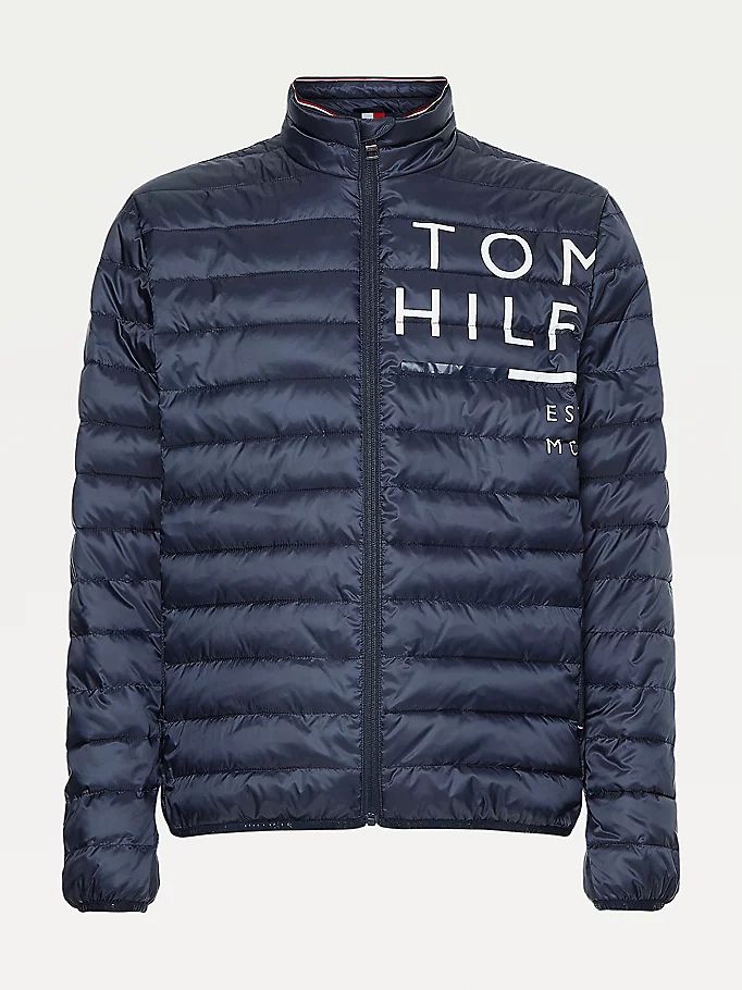 Tommy Hilfiger Recycled Packable Faux Down Padded Jakke Herre Blå | KXRWPD-015