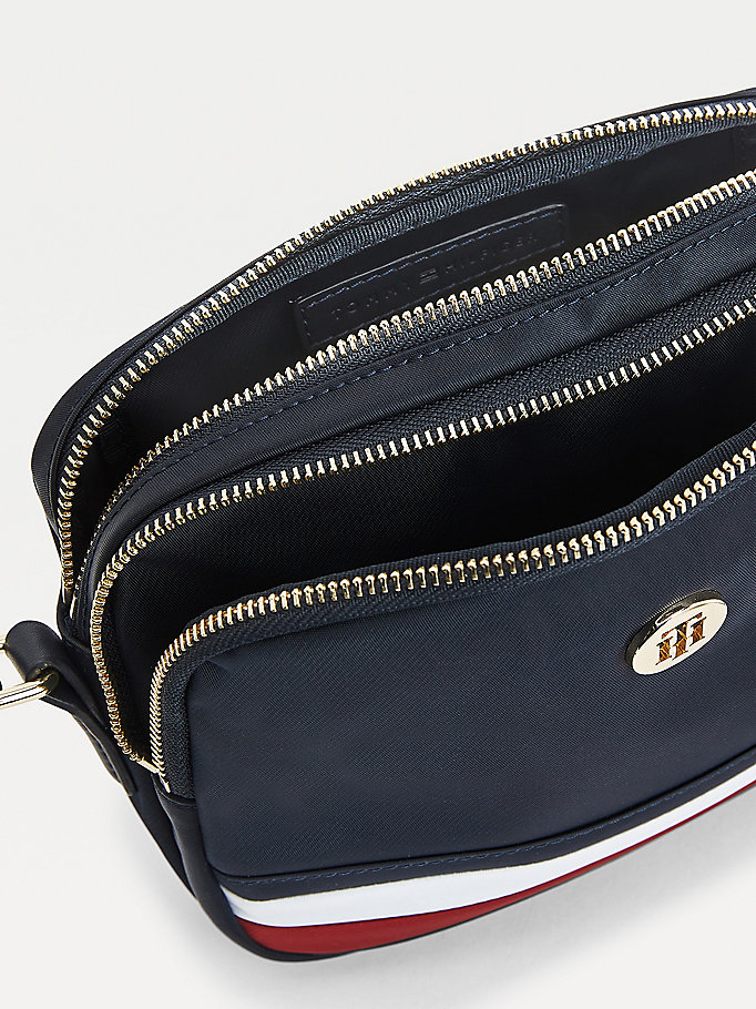 Tommy Hilfiger Recycled Signature Crossbody Veske Dame Blå | GLKTNH-346