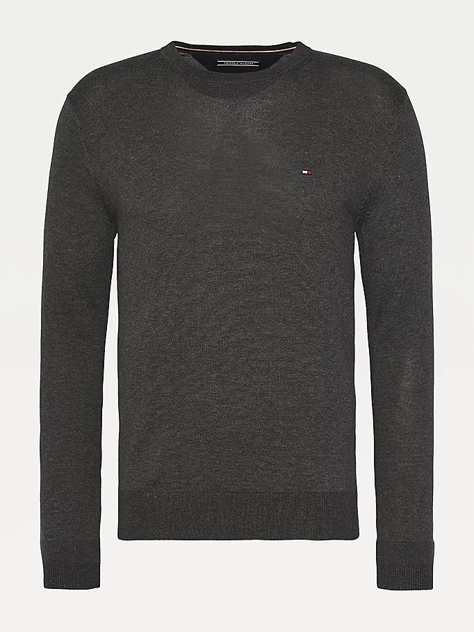 Tommy Hilfiger Regular Fit Crew Neck Gensere Herre Grå | PFINQR-261