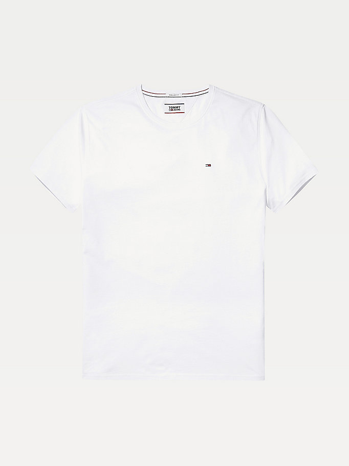 Tommy Hilfiger Regular Fit Crew T-skjorte Herre Hvite | MFWLZE-296