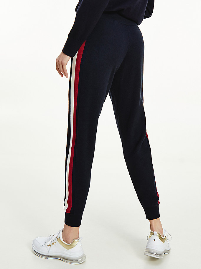 Tommy Hilfiger Relaxed Signature Joggers Dame Blå | ANSJYL-127