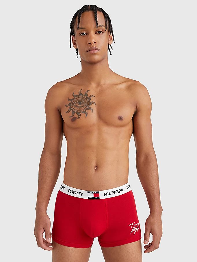 Tommy Hilfiger Repeat Logo Liv Print Trunks Undertøy Herre Svarte | DUJWCM-768