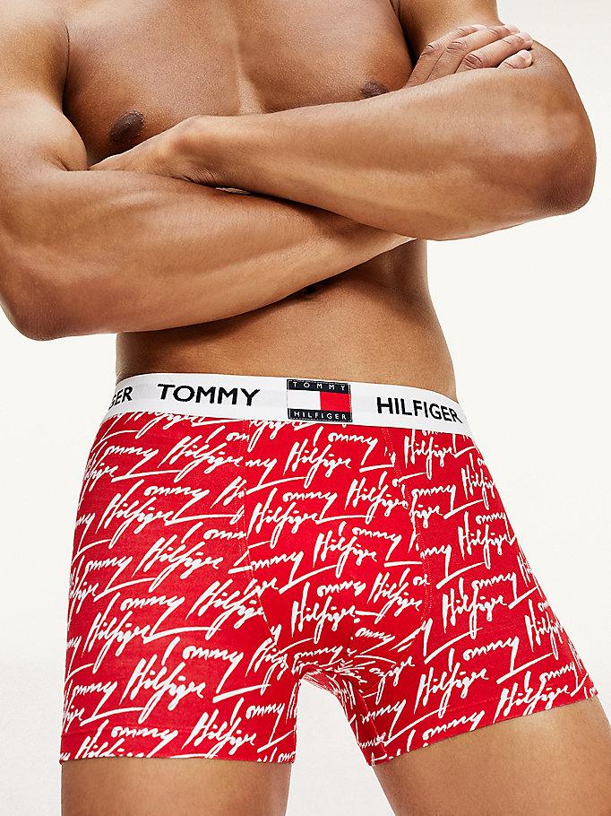 Tommy Hilfiger Repeat Logo Liv Print Trunks Undertøy Herre Gull | GLEAHP-764