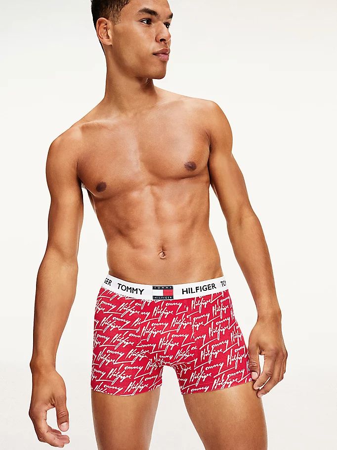 Tommy Hilfiger Repeat Logo Liv Print Trunks Undertøy Herre Gull | GLEAHP-764